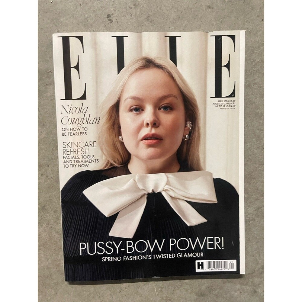 2x Elle UK (BRITISH) MAGAZINE-APRIL 2026-SPRING FASHION-NICOLA COUGHLAN New